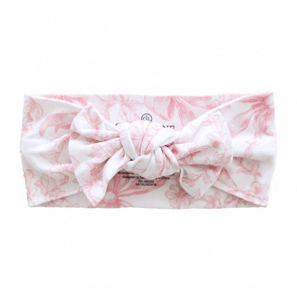 Fancy Frills Knit Large Bow Headwrap