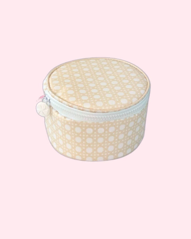 Champagne Bungalow Glossy Button Bag