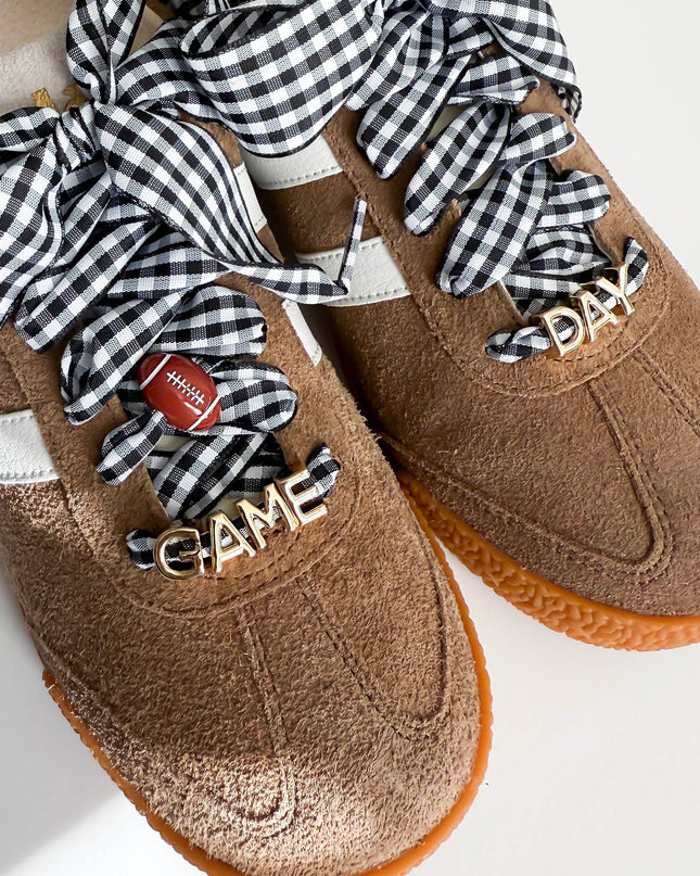 Game Day Gingham Sneaker Lace Charm Set – GAMEDAY