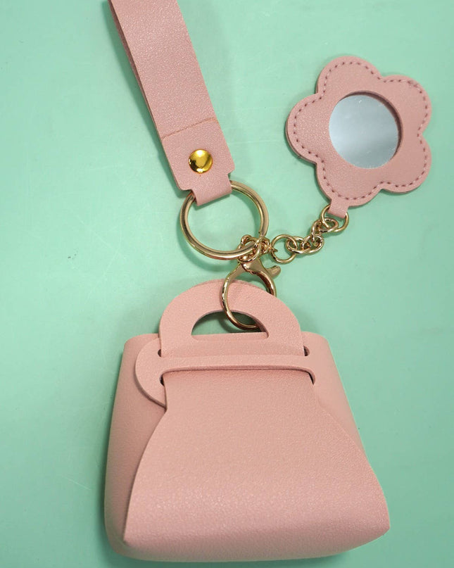 TRENDING VEGAN LEATHER PURSE BAG CHARM KEYCHAIN | 40KC124