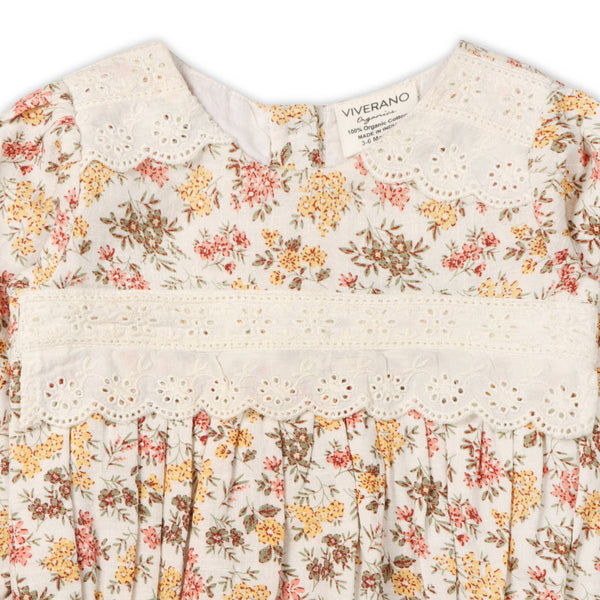 Florecita Floral Baby Romper & Headband Set