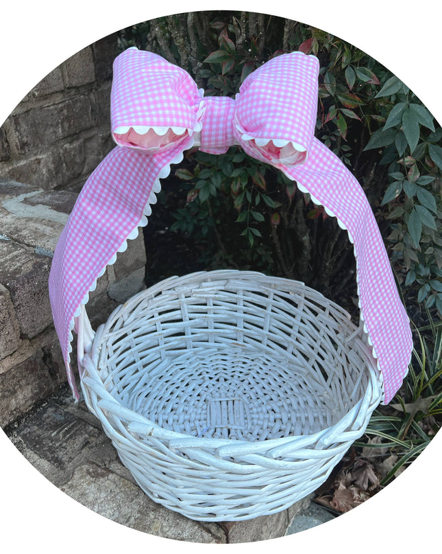 Custom Gingham Bow with Trim