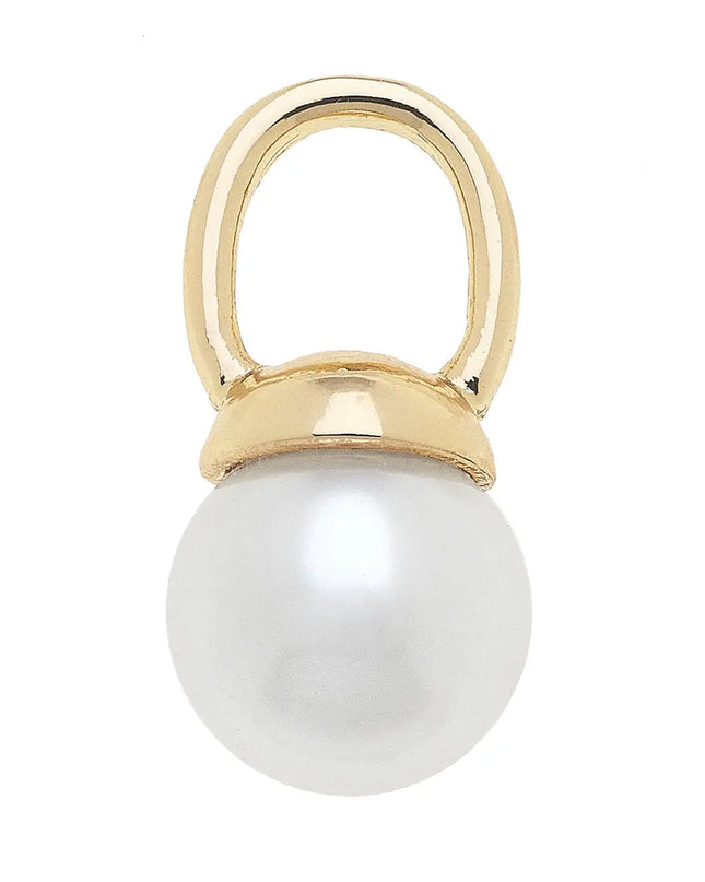 Pearl Drop Charm in Ivory