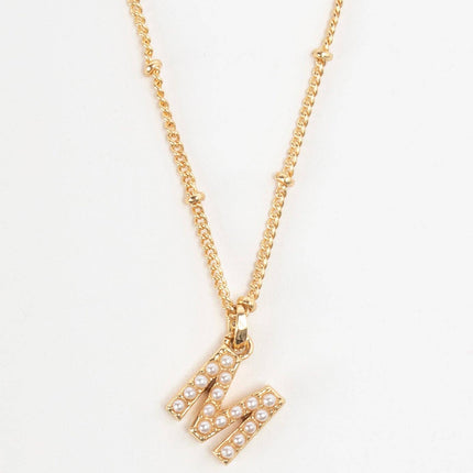 Mini Pearlie Initial Necklace