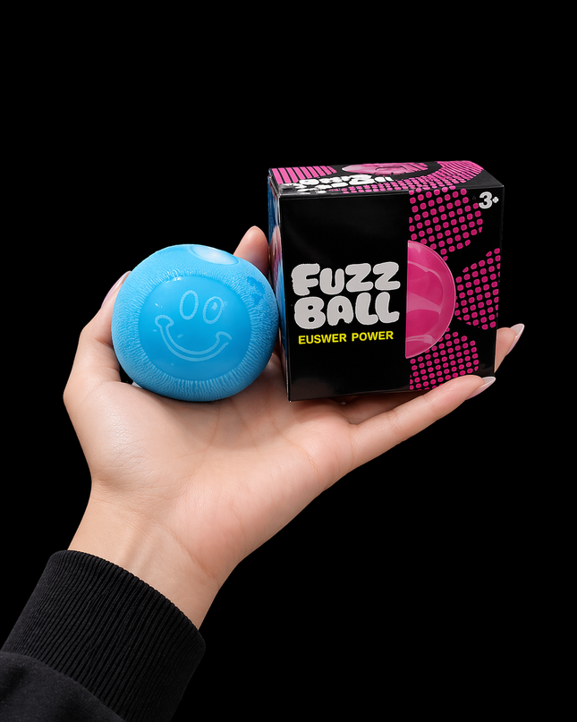 Fuzzy Ball Squishy – Sensory Fidget Toy, Stress Relief Squeeze Ball, Assorted Colors