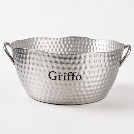 Personalized Hammered Round Tub