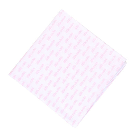 Little Sister pink printed swaddle blanket — sweet sibling baby shower gift