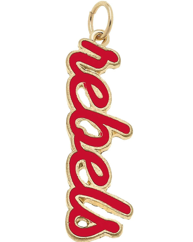 Ole Miss Rebels Enamel Script Charm