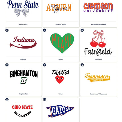 Personalized College Pillow