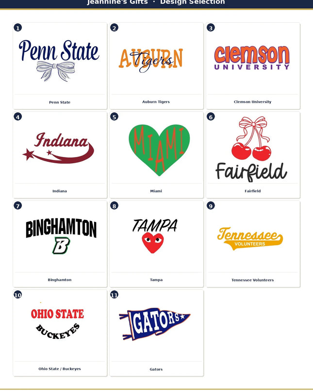 Personalized College Pillow
