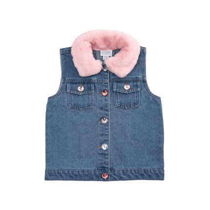 Denim Jewel Vest
