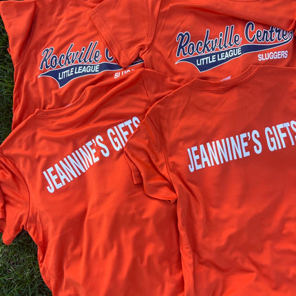 RVCLL regular season shirts — Rockville Centre Little League community shirt