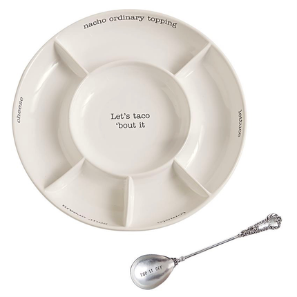 Taco bar serving set — lifestyle shot on table