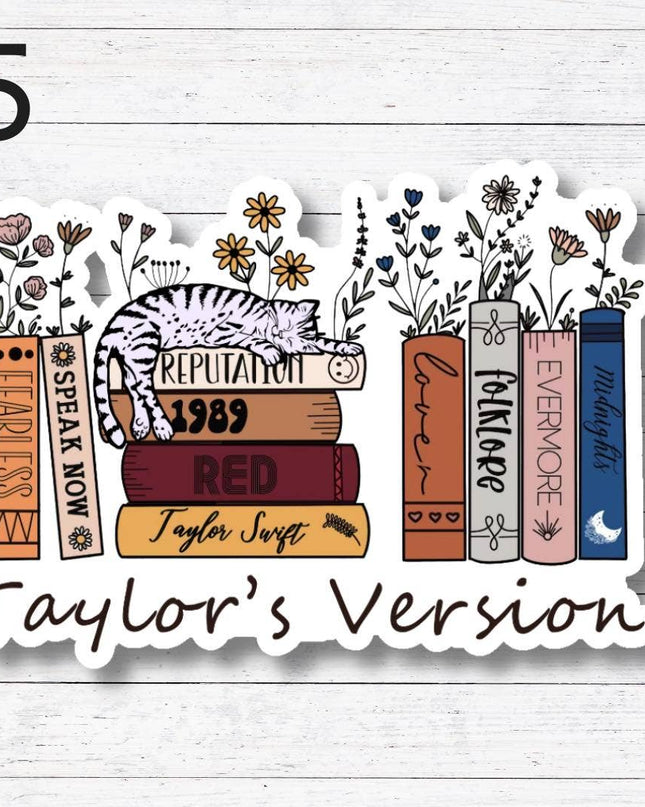 Taylor Swift Book 5 Sticker/Magnet: Glossy Vinyl