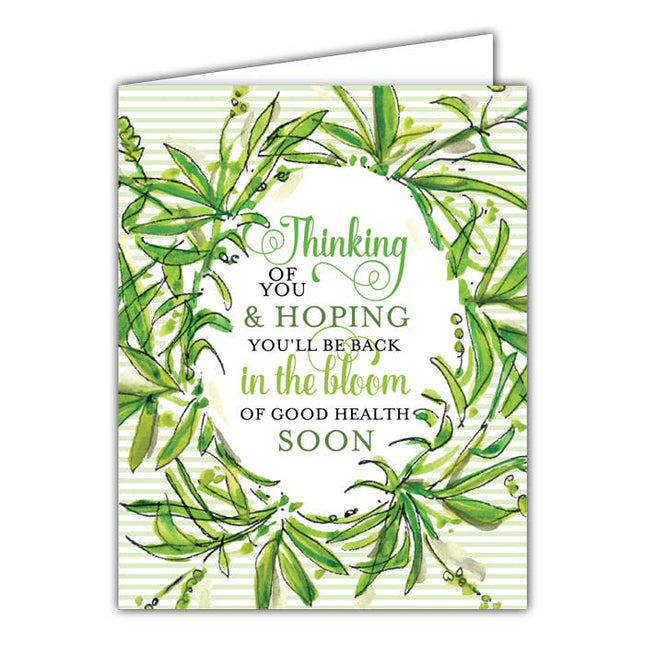 Thinking of You small folded greeting card — sympathy and friendship card