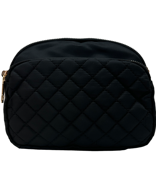 Quilted Nyla Bag-Onyx
