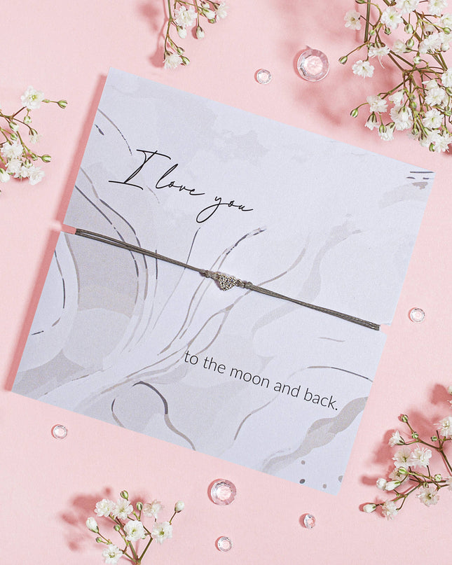 I love you to the moon and back bracelet