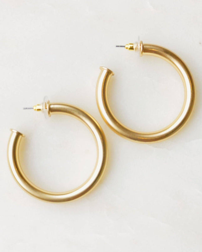Upper Class Taste hoop earrings — elegant jewelry, gift for her