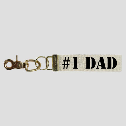 #1 Dad keychain — sweet Father's Day and birthday gift for dads