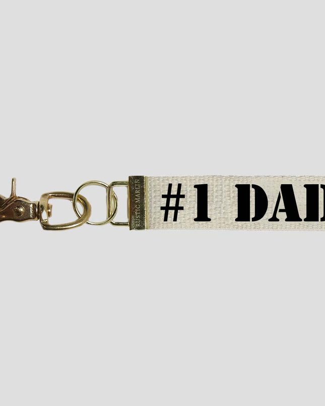#1 Dad keychain — sweet Father's Day and birthday gift for dads