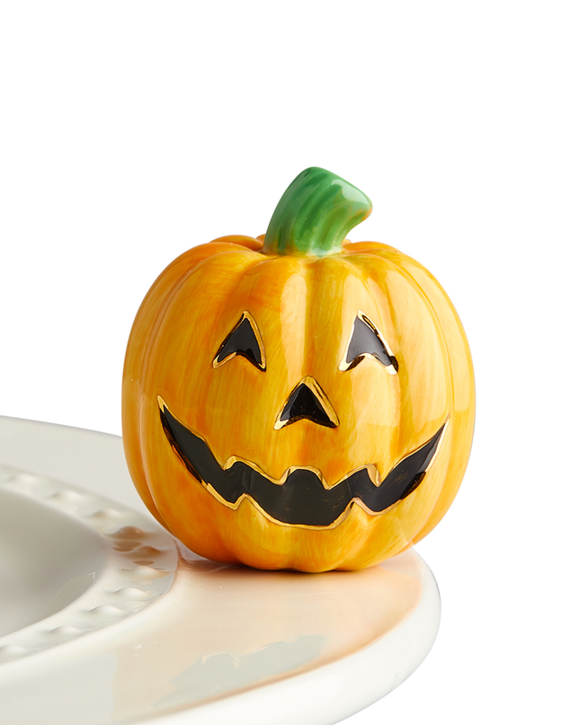 Nora Fleming Jack O Lantern Mini — Halloween decorative attachment for Nora Fleming serveware
