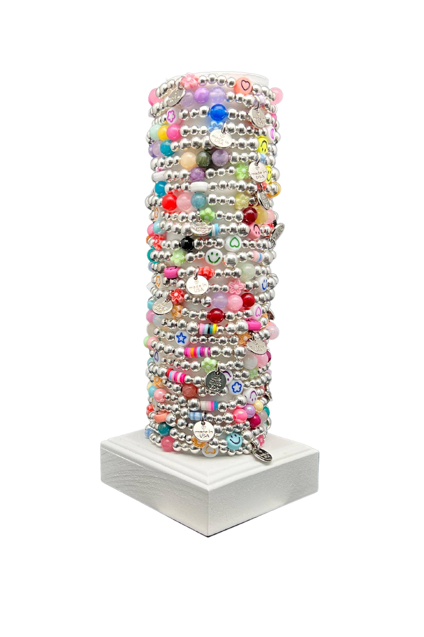 Mix Media Kids Bracelet-Silver