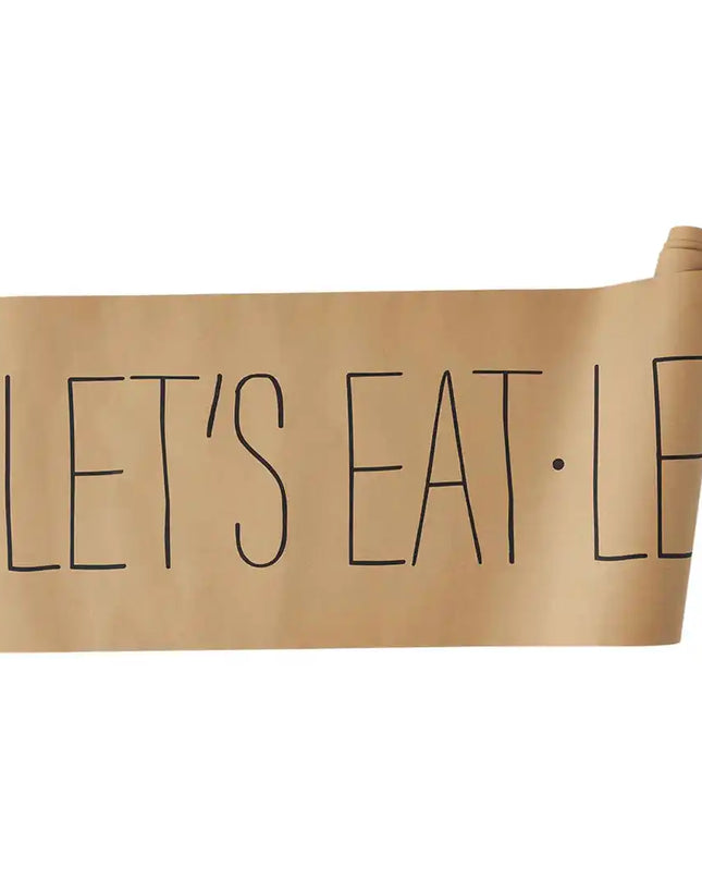 Table runner roll — shown on table with place settings