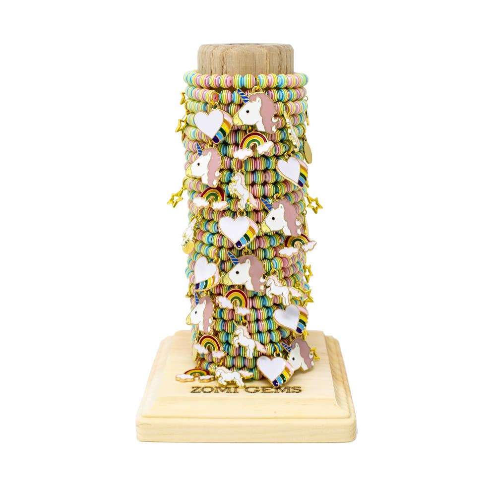 Rainbow Unicorn Bead Bracelet