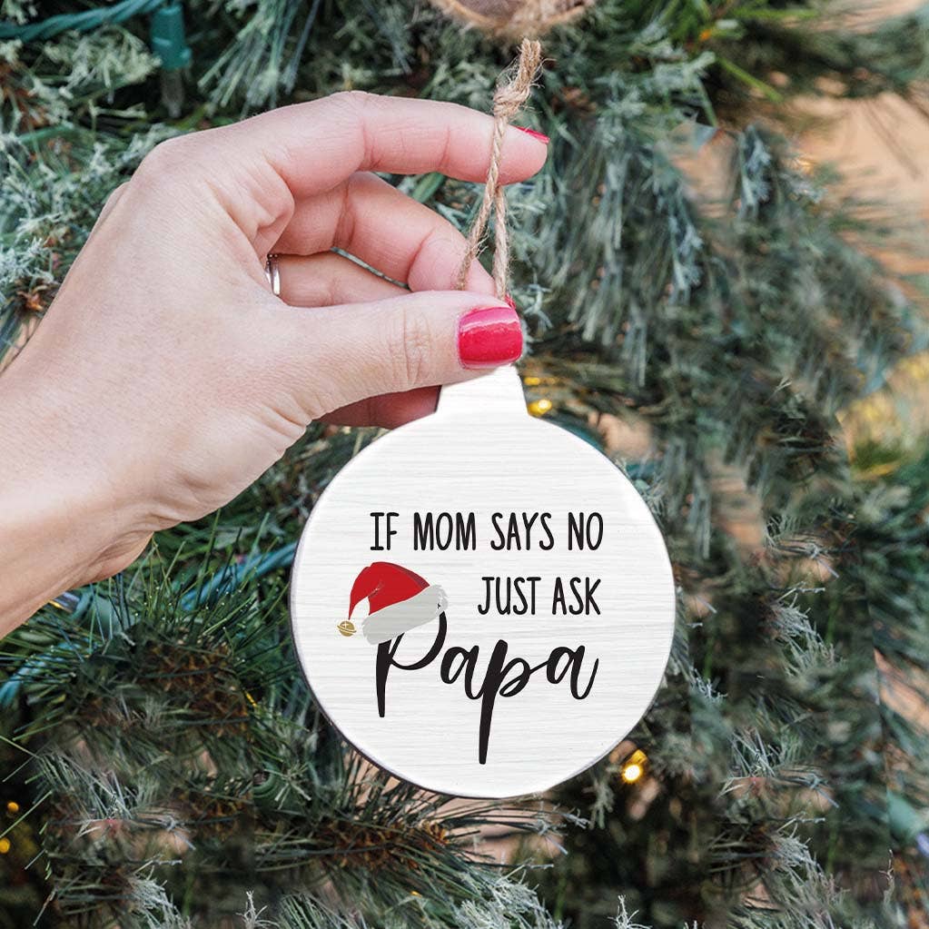 Just Ask Papa Bulb Ornament