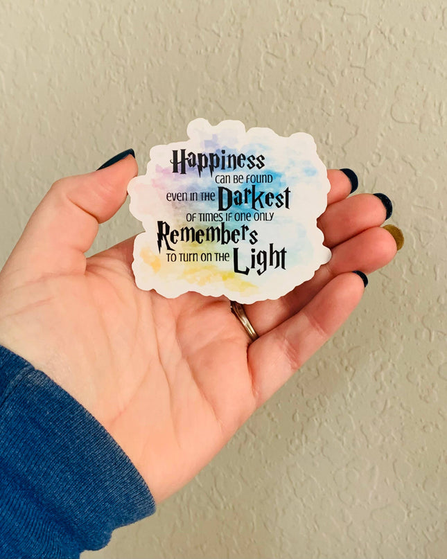 Happiness- Harry Potter Sticker and Magnet: Glossy vinyl