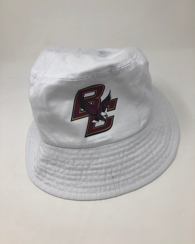 Personalized bucket hat — shown with college logo example