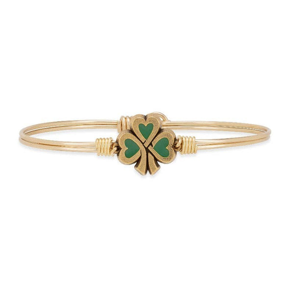 Lucky Shamrock Bangle Bracelet