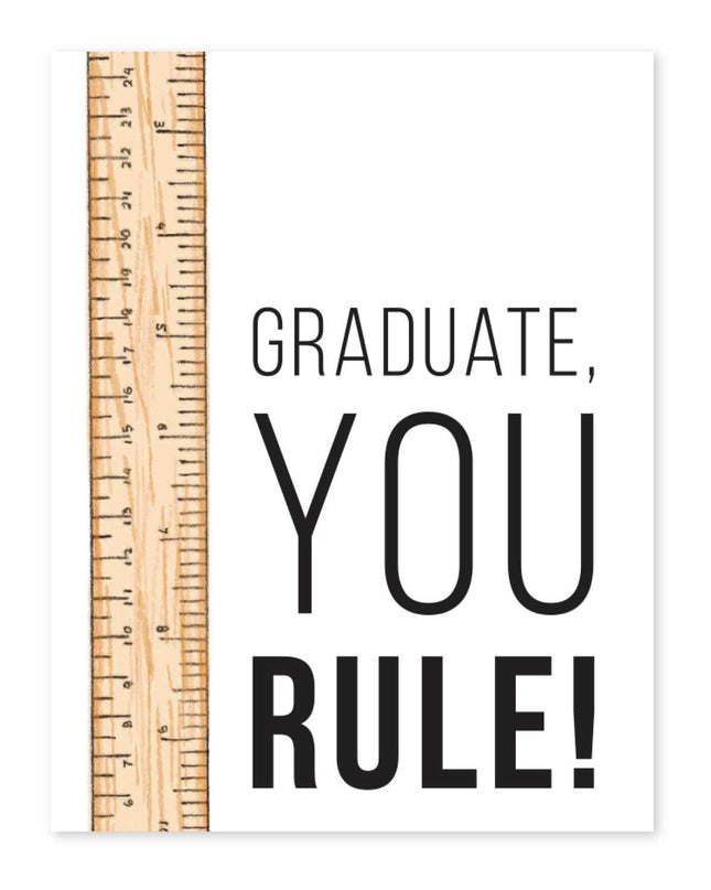 You Rule greeting card — fun appreciation and birthday card