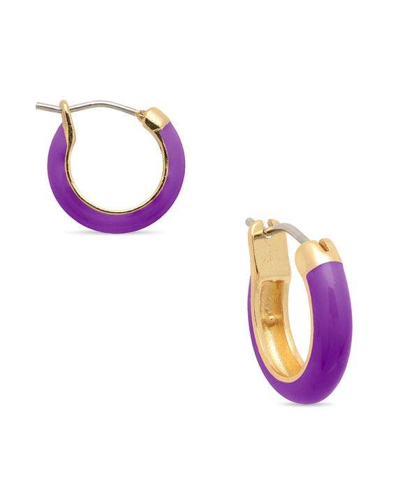 Hoop earrings — classic children's jewelry, birthday and holiday gift