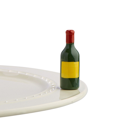 Nora Fleming Wine Bottle Mini — decorative attachment for Nora Fleming serveware, wine lover gift