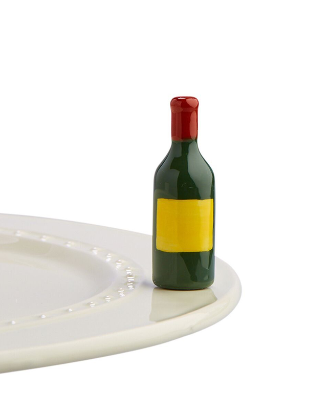 Nora Fleming Wine Bottle Mini — decorative attachment for Nora Fleming serveware, wine lover gift