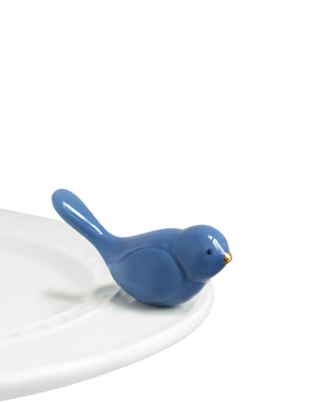 Nora Fleming Bluebird Mini — spring decorative attachment for Nora Fleming serveware