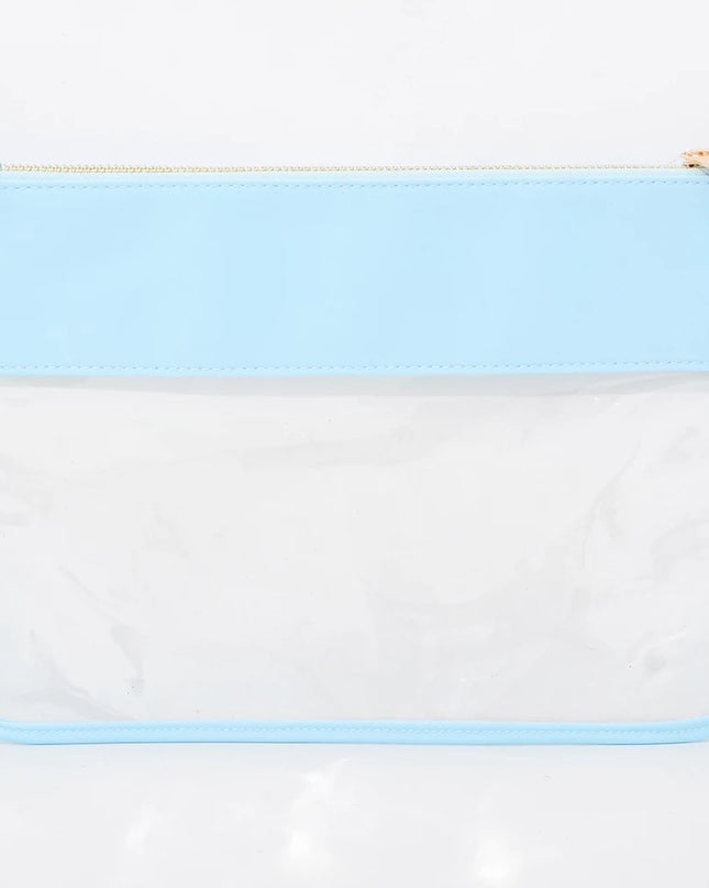 The Allie clear pouch — fun transparent accessory bag, gift for her