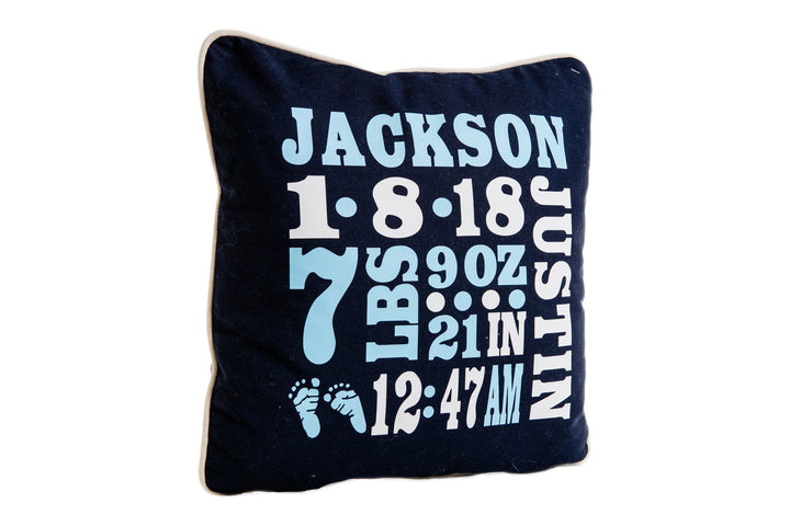 Birth Announcement Pillow