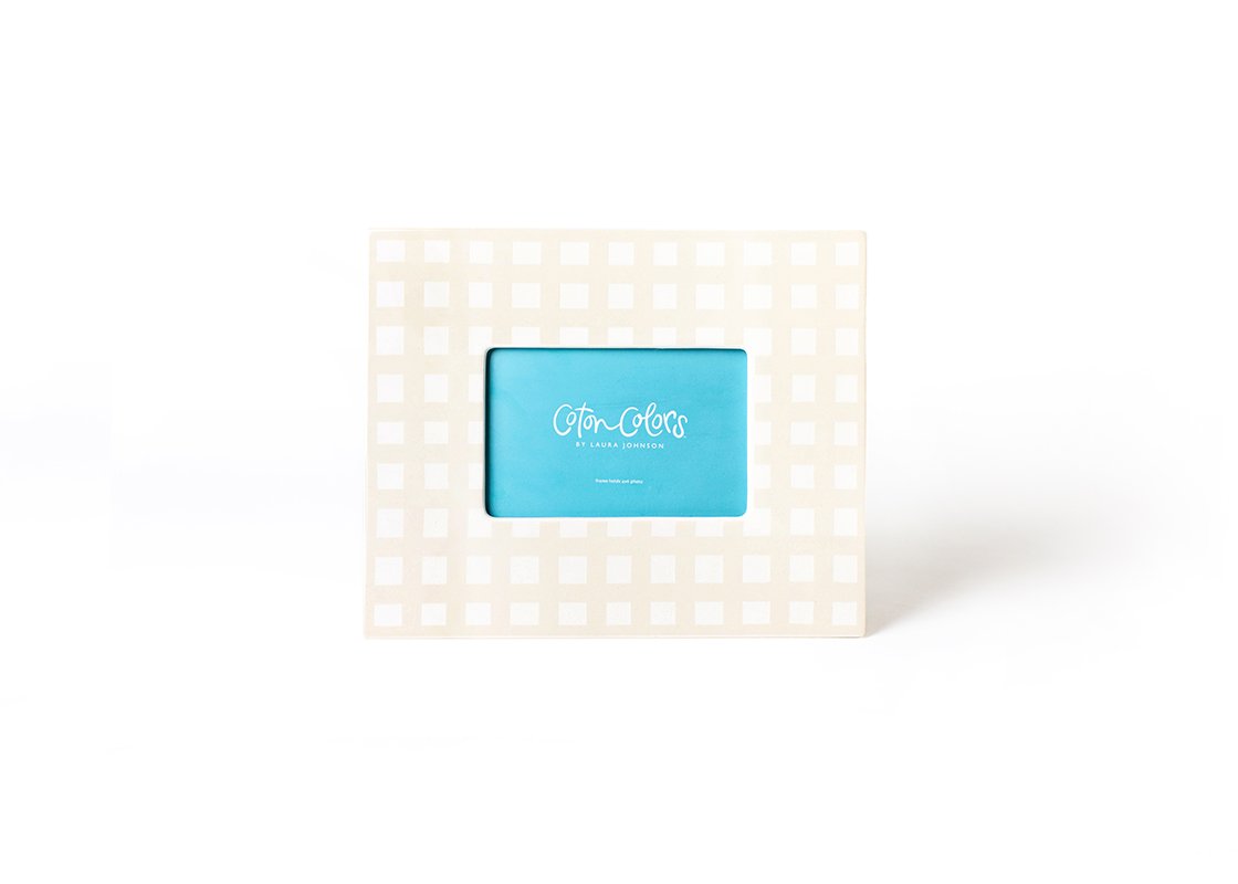 Personalized Ecru Gingham Frame