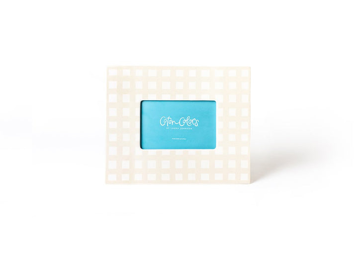 Personalized Ecru Gingham Frame
