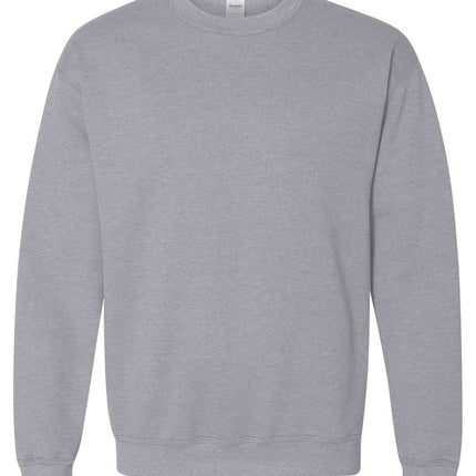 Personalized youth crewneck sweatshirt — custom school logo, heat press included
