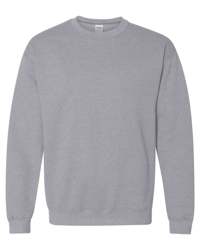 Personalized youth crewneck sweatshirt — custom school logo, heat press included