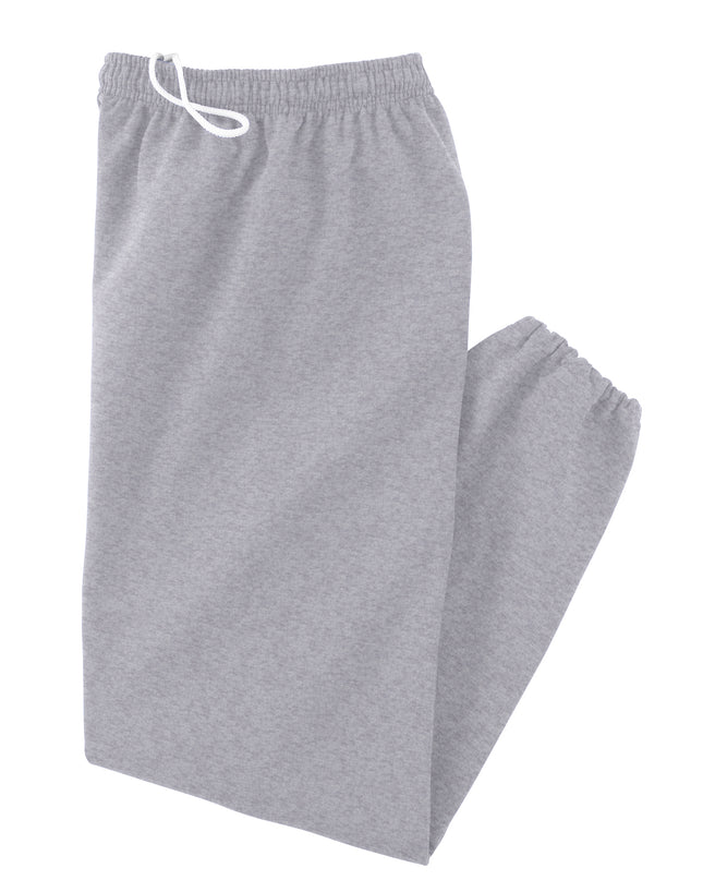 Personalized college sweatpants — shown being worn
