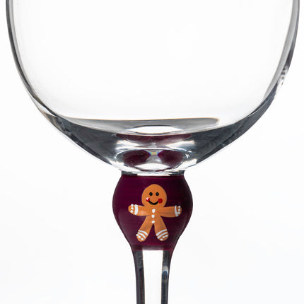 The Giving Glass Gingerbread — close up showing gingerbread design