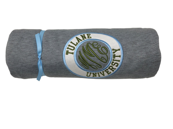 Personalized College Sweatshirt Blanket
