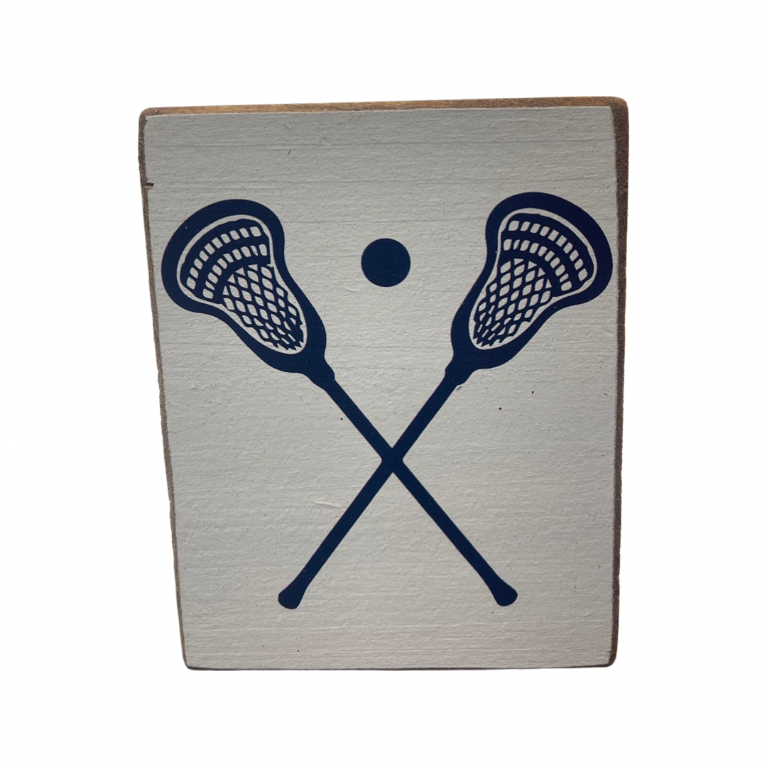 Lacrosse Decorative Wooden Block