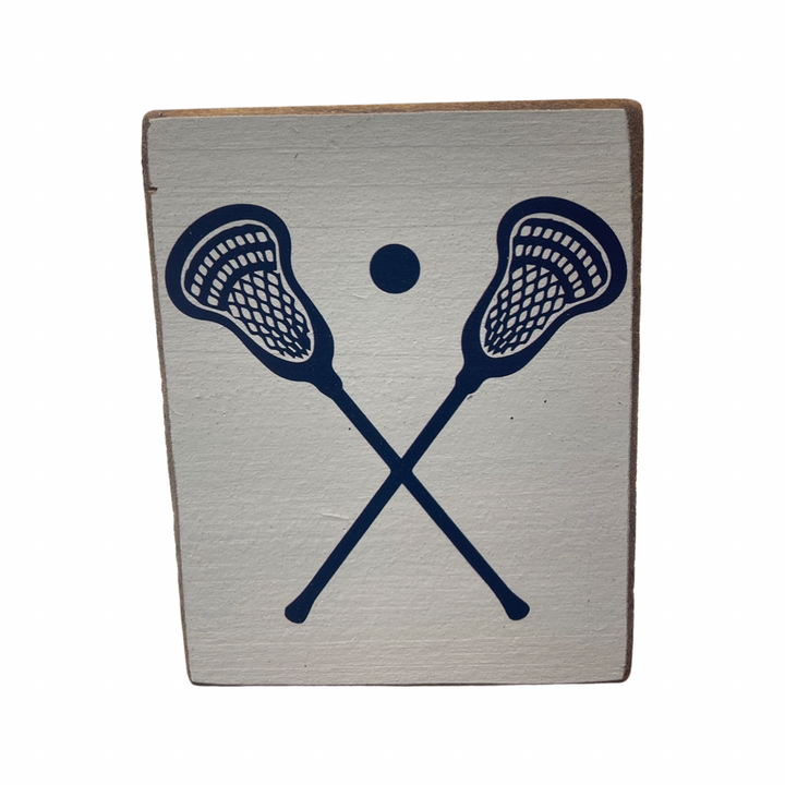Lacrosse Decorative Wooden Block