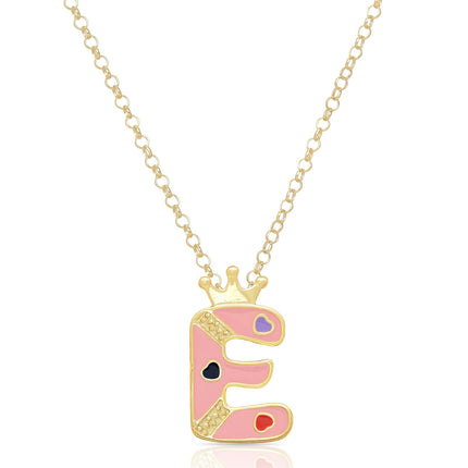 Children's initial pendant — shown in gift box