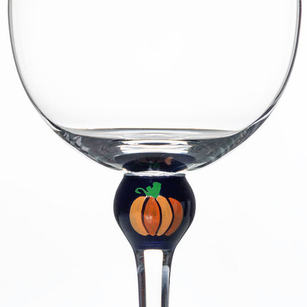 The Giving Glass Pumpkin — lifestyle shot on table